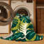  Tapis lavable hawaïen à feuilles Monstera-423338964