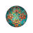 Woven Base Modern Decorative Carpet With Green Orange Pattern Detail-1410422143