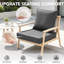 Ensemble de 4 coussins de chaise d'extérieur résistants à l'eau 24 po x 24 po Deep-131503603