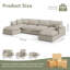 Canapé modulaire surdimensionné Cloud-803287859