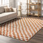 Tapis à franges et à carreaux Dominique-580798354