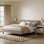 Lit plateforme tapissier Helaina