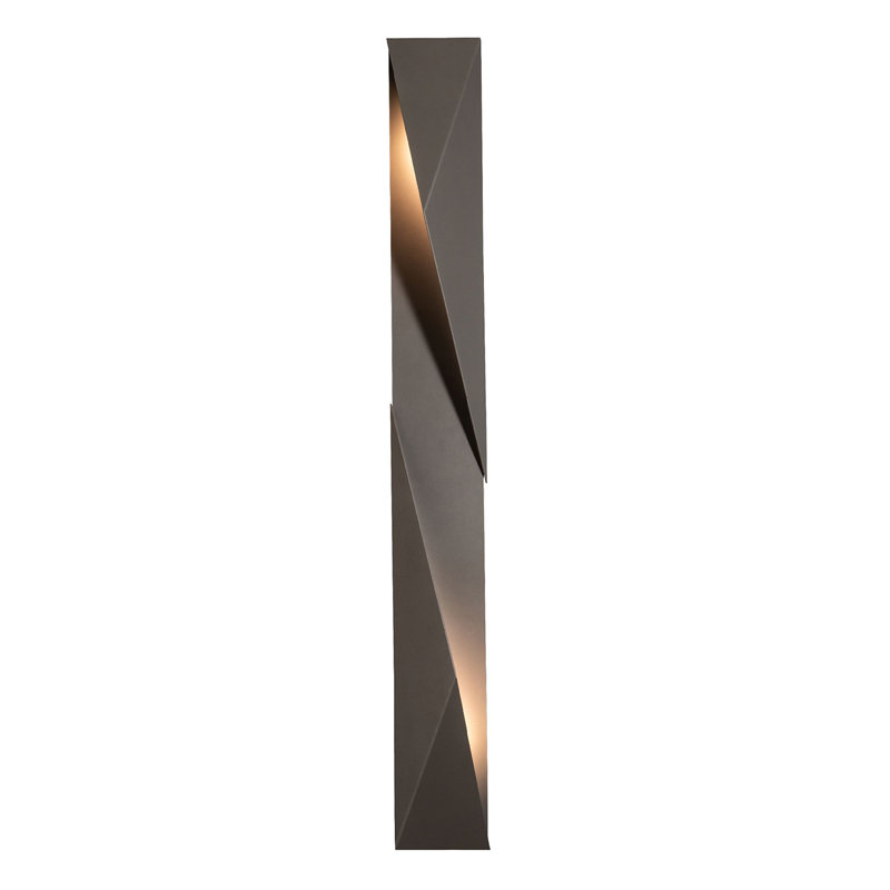Applique murale en aluminium carbone, Acier bruni côtier, Oui