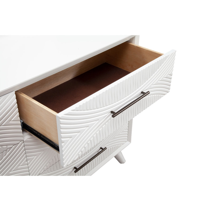 Table de chevet Alvia Tranquility, blanc