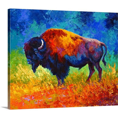 Reproduction d'art sur toile tendue Aidrianna Master Bison par Marion Rose