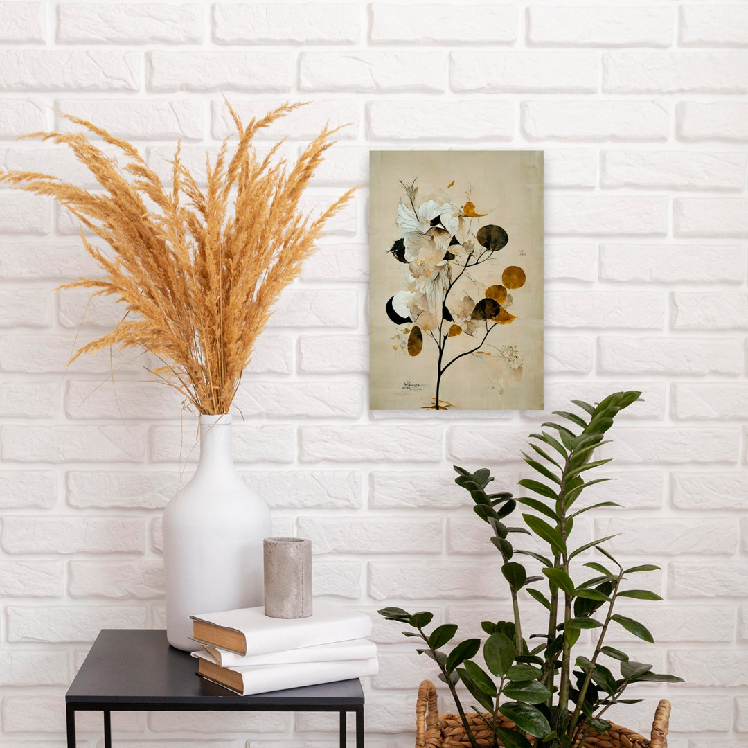Ethereal Blooms Abstract Delicate Elegant Flower Nature Wall Art Print