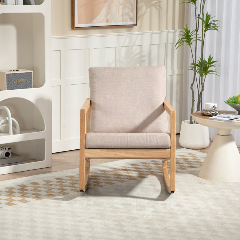 Fauteuil oscillant rembourré