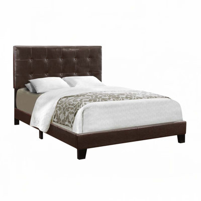 Faux Leather Upholstered Platform Bed