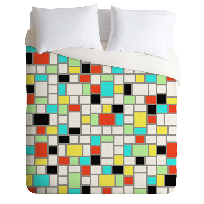 Ensemble de housse de couette Jacqueline Maldonado, Housse de couette pour grand lit et 2 taies décor