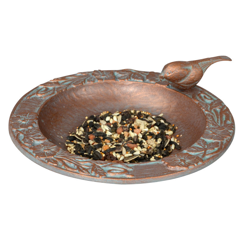 Hackett Bird Feeder, Copper Verdi