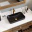 DeerValley 490 x 300 x 120mm Rectangular Drop-In / Semi-Recessed Bathroom Vessel Sink White