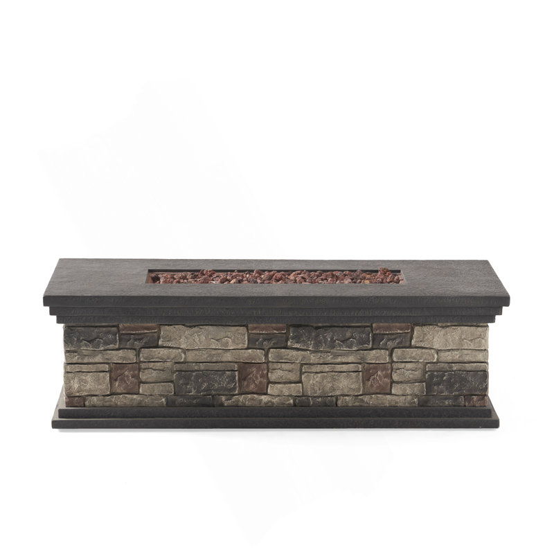RECTANGLE MGO FIRE PIT - 50 000 BTU