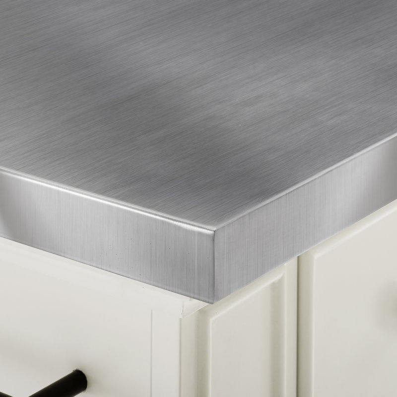 Ensemble d'îlot de cuisine 50 "Diamondback, Acier inoxydable, Blanc