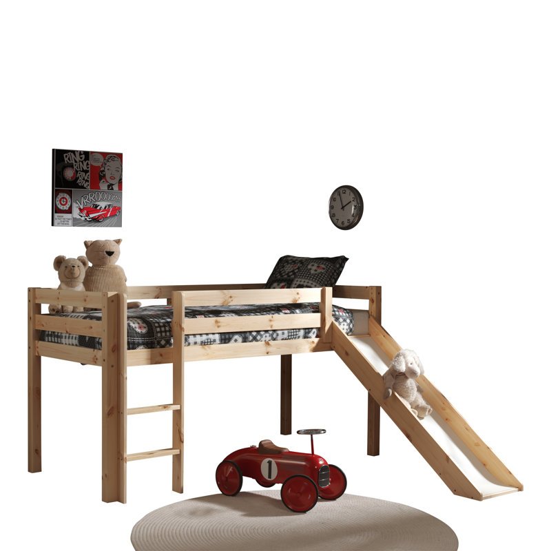Pino Mid Sleeper Loft Bed, Brown, 210 x 218 cm