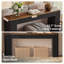 Console d'entrée extra longue 82,7 po, console de ferme cannelée-137899381