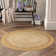 Gilbrae Beige/Gray Striped Modern Farmhouse Handmade Hand Braided Jute/Sisal Indoor Area Rug