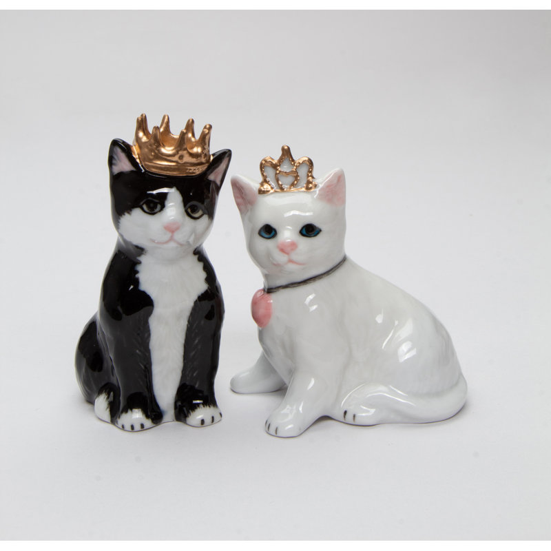 Prince et princesse chat poivre et sel