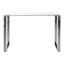 Boussingault 110cm Glass Top Console Table
