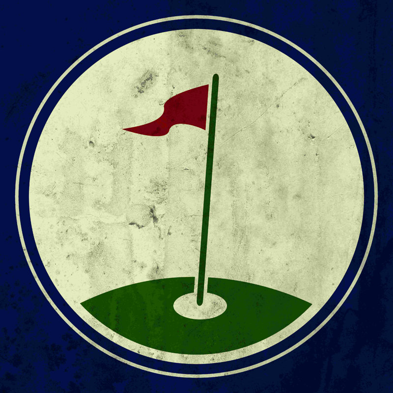 Golf, icône, impression sur toile tendue, L 20 po x H 20 po
