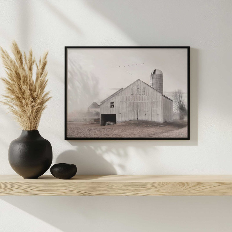 «Arrivées du printemps» par Lori Deiter, reproduction d'art, Noir, L 32 po x H 24 po, Impression encadrée