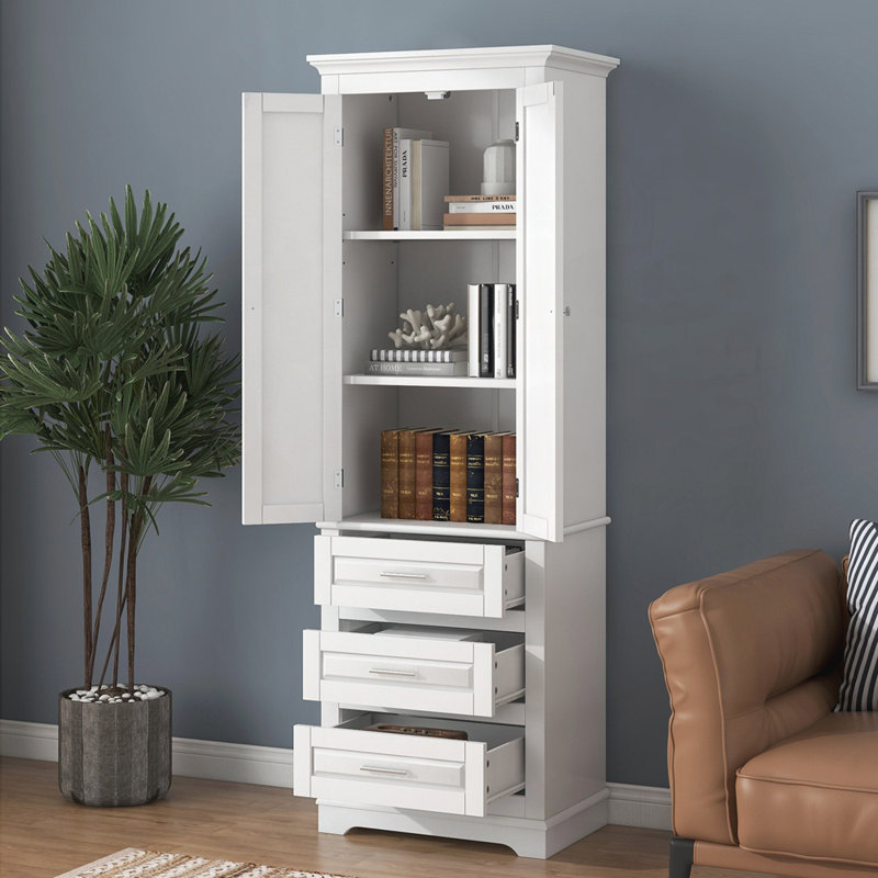 Aidenjohn MDF Bathroom Cabinet, White