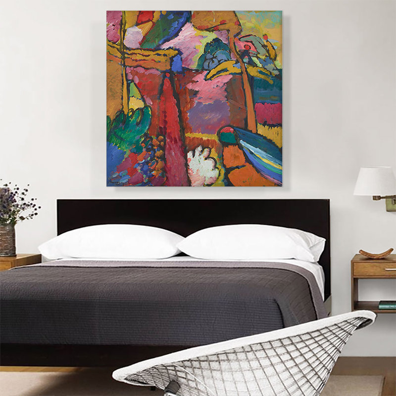 «Study for improvisation V 1910» par Wassily Kandinsky, reproduction sur toile tendue, H 36 po x l 36 po x P 0,75 po