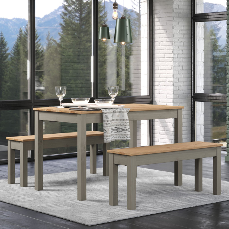 Lucian Wood Bench, H45 x W135 x D30cm