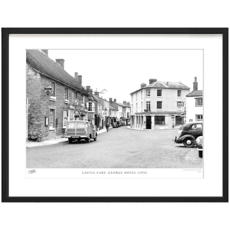 Castle Cary, George Hotel C1955 - Single Picture Frame Print, 60cm H x 80cm W x 2.3cm D