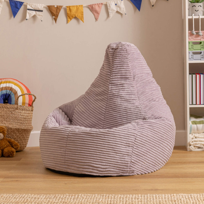 Bean Bag Bazaar Kids Dalton Cord Bean Bag, Lavender Purple