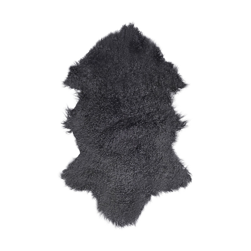 Sheepskin Area Rug in Charcoal