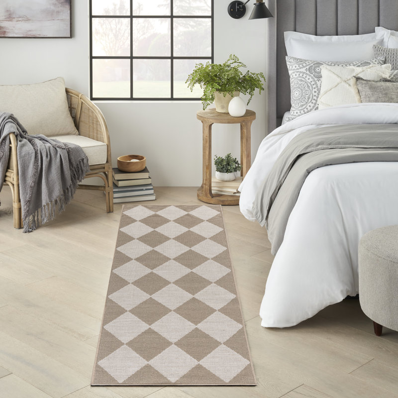 Aylan Washable Geometric Rug, Runner 2'3" x 7'6"