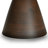 30"W Walnut Solid Acacia Modern Round Coffee Table with Pedestal Base, Fully Assembled