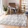 Triplett Fringe Shag Performance Abstract Rug