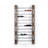 24 Bottle Wall Mounted Wine Bottle Rack in Smoked Mango