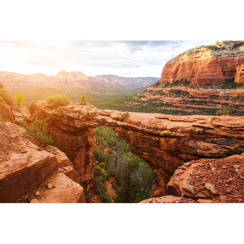Devil''s Bridge 1 Piece Wrapped Canvas Wall Art, 61cm H x 91cm W x 3.8cm D