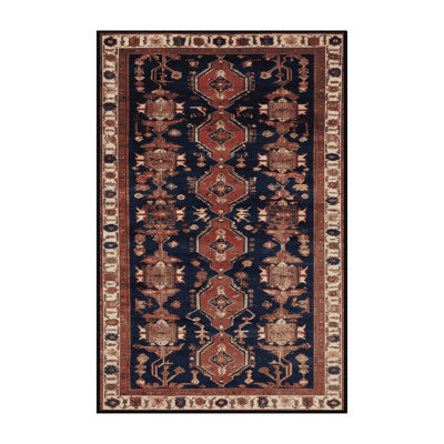 Machine Washable Persian Brown Area Rug