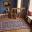 Tapis Obsidian2 traditionnel à motif floral intégral, bleu marine, ivoire, or, vert et rose, antidérapant, à poils courts, pour l'intérieur et l'extérieur, adapté aux animaux de compagnie, salon, chambre, salle à manger, entrée, couloir, bureau, lavable-1363605612