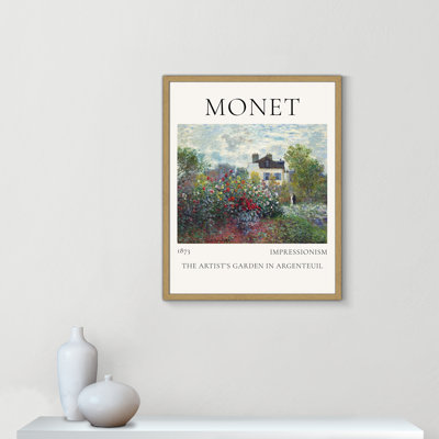 Artists Garden in Argenteuil Print by Claude Monet