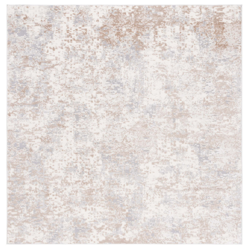 Branstetter Performance Abstract Rug, Square 6'7"