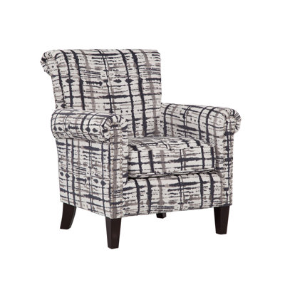 Cavedon Upholstered Accent Armchair with Silver Nail Trim