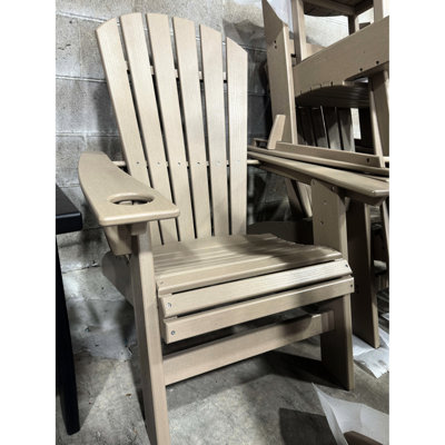 Chaise pour le jardin et l'extérieur - Porte-gobelet intégré à dossier incurvé