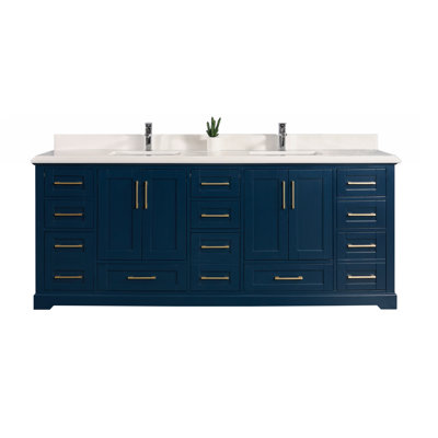 Ensemble de meuble-lavabo double 84 po Boston