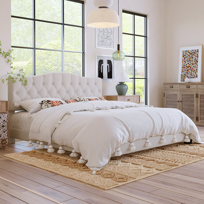 Lit plateforme tapissier Exquis
