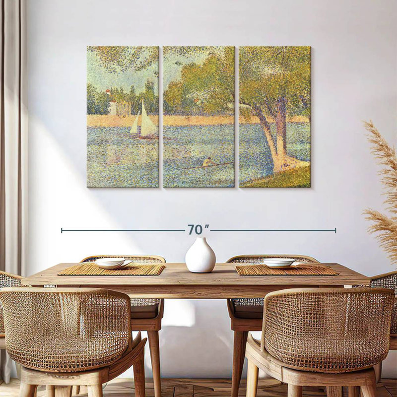 Alvord la seine à La Grande Jatte, H 36 po x l 57 po