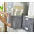 Collapsible Felt Cube Storage Bin with Label Holder and Metal Handles-94532460-94532463
