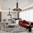 Emalee 5 - Light Wagon Wheel Chandelier