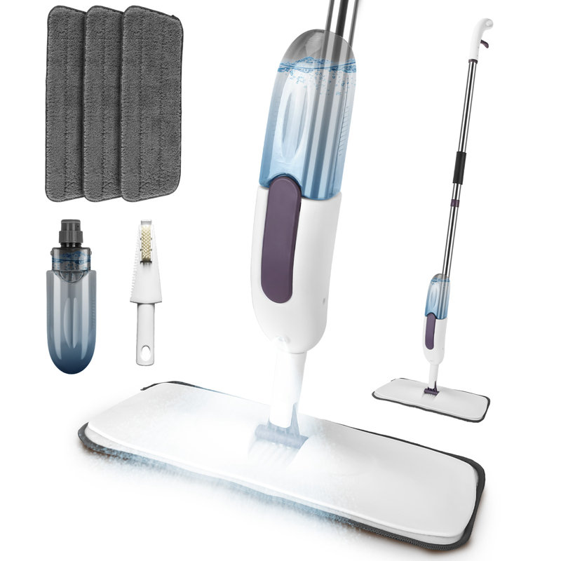 Vaporisateur avec 3 tampons en microfibre lavables à la machine