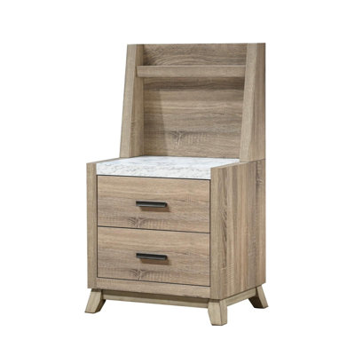 Table de chevet rustique contemporaine transitionnelle