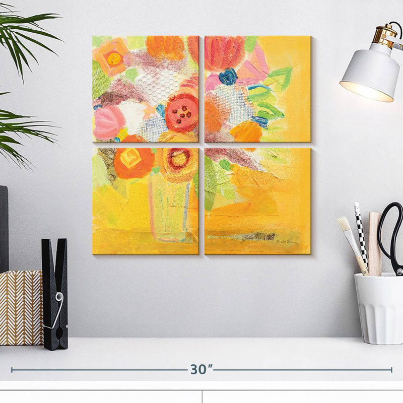 Harnek floral jaune brumeux