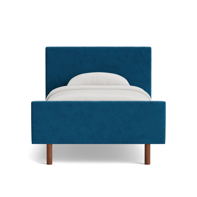 Skinny Fat Bed, Twin, Performance Velvet - Denim